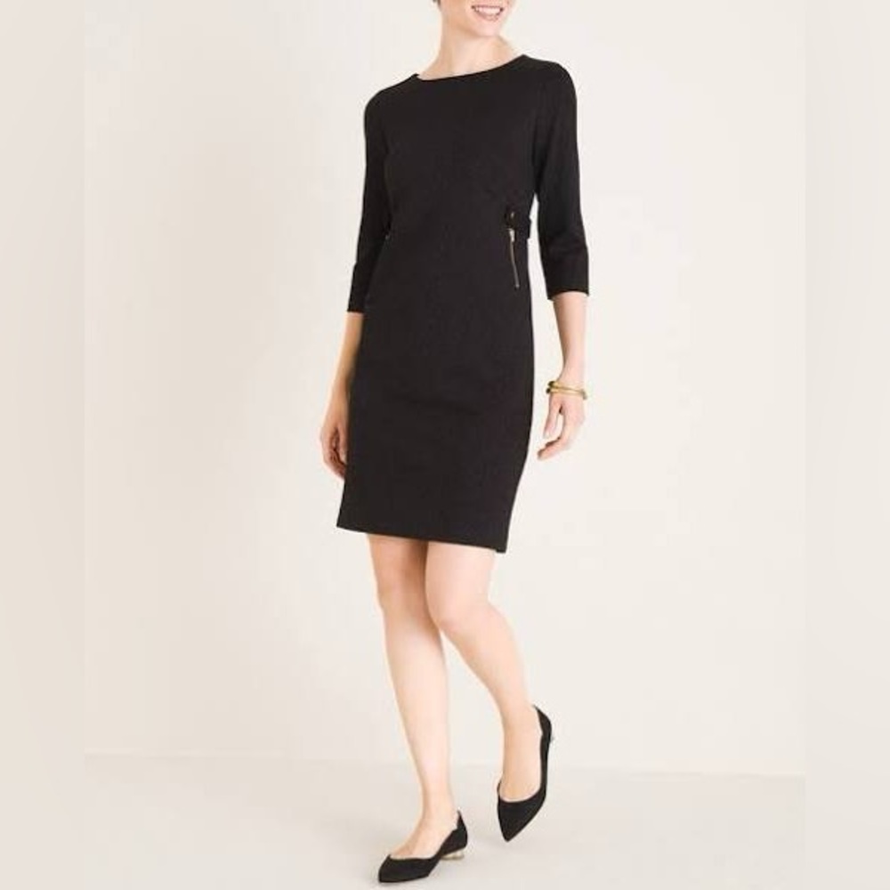 Chico's Classic Black Long Sleeve Dress size XXL / 20W / Chico size 4